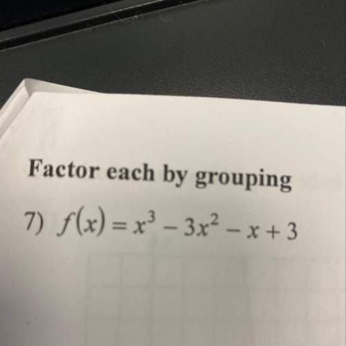 F(x)=x^3-3x^2-x+3  factor each by grouping