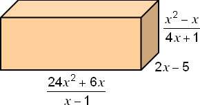 Me plz  using v = lwh , find an expression in factored form for the volume of this prism