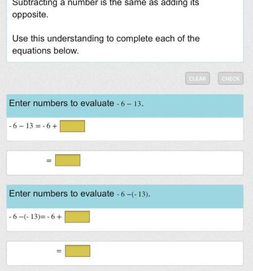 Subtracting a number is the same as adding its opposite.  use this understanding to comp