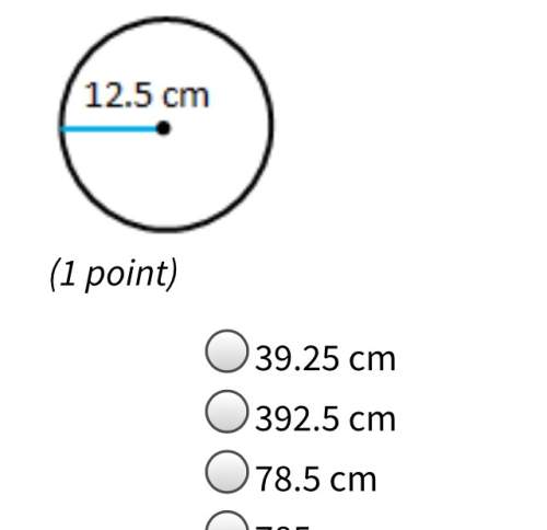 What is the approximate circumference of the circle
