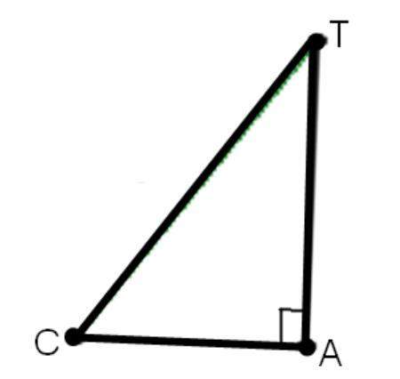 Identify the hypotenuse in the right triangle below.