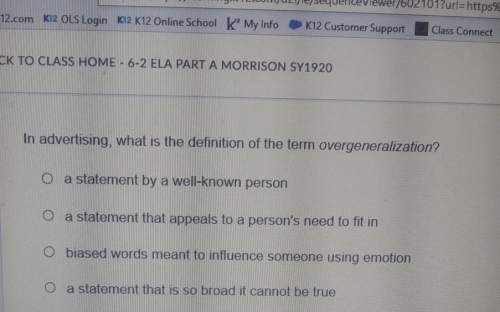 What is the definition of the term overgeneralization