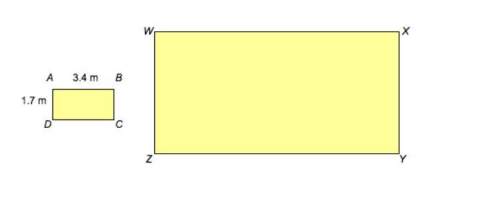 The scale factor from rectangle abcd to rectangle wxyz is 4. what is the length of side wx?  a