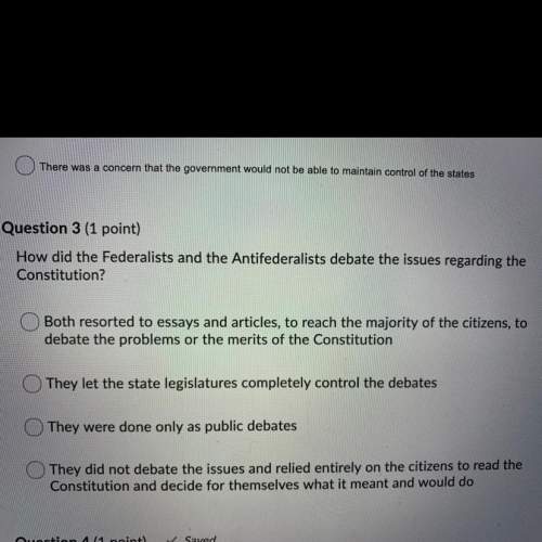 How did the federalists and the antifederalists debate the issues regarding the constitution?