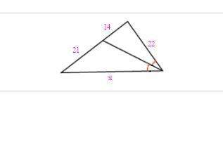 Using the given diagram, solve for x.