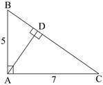 Geometry plz the figure shows three right triangles. triangles abd, cad, and cba
