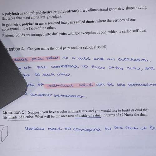 Hello, i need with question 5 :  «&nbsp; suppose you have a cube with side =x and you would