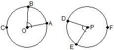 3. the circles are congruent. what can you conclude?  a. cab -congruent- fde b. df -cong
