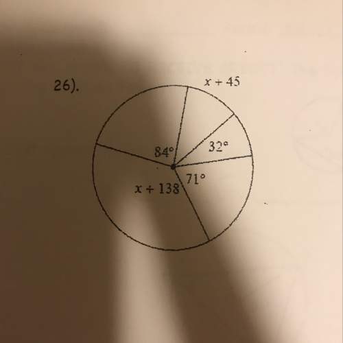 You have to solve for x in this circle