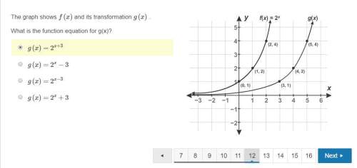 Plzz i have 5 minutes left, will mark brainliest!  the graph shows f(x) and its transformatio