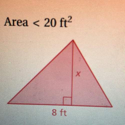 Plz, identify an inequality that represents x in feet