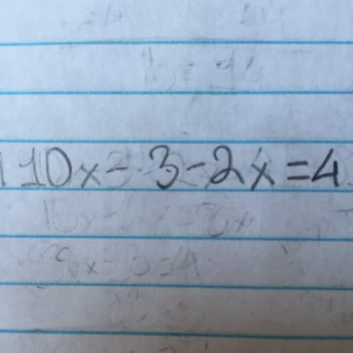 The answer is 4 you just have to figure out what x is and fill that in and whatever that is it shoul