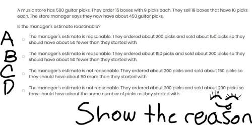 15 ! a music store has 500 guitar picks. they order 15 boxes with 9 picks each. they sell 19 boxes