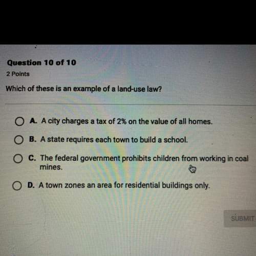 Which of these is an example of a land-use law