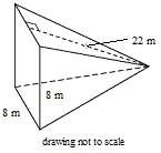 Find the lateral area of a square pyramid.