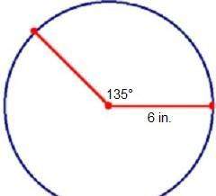What is the approximate length of arc&nbsp; s&nbsp; on the circle below? use 3.14 for&nbsp; pi. rou