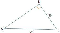 Given right triangle mnl, what is the value of cos(m)?  a. 3/5 b. 3/4 c. 4/5