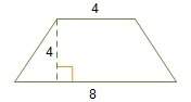what is the area of the trapezoid? 16 square units24 square units32 squar