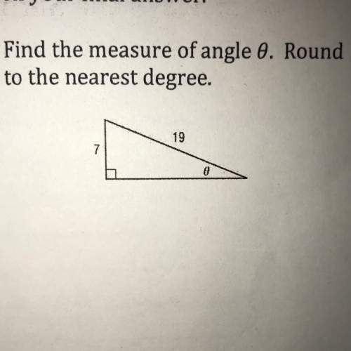 Find the measure of angle 0. round to the nearest degree