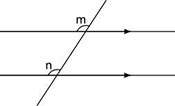 Apair of parallel lines is cut by a transversal as shown below:  which of the following