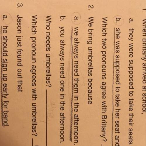 Idon’t get the question number 2. the part where it says “who needs umbrellas? ”.