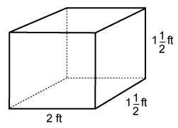 What is the volume of the prism?  enter your answer in the box as a mixed nu