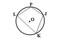 Given: circle k(o), m∠p=95°, m∠j=110°, m∠lk=125° find: m∠pj