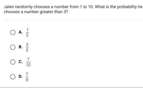 What is the probability he chooses a number greater than 3?