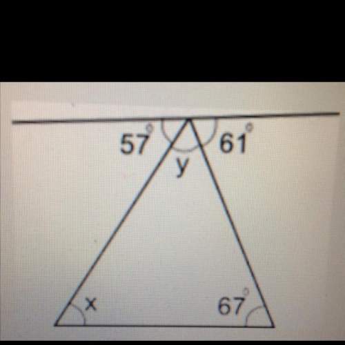 Find the measure of angle x in the figure below:  35 47 51 62