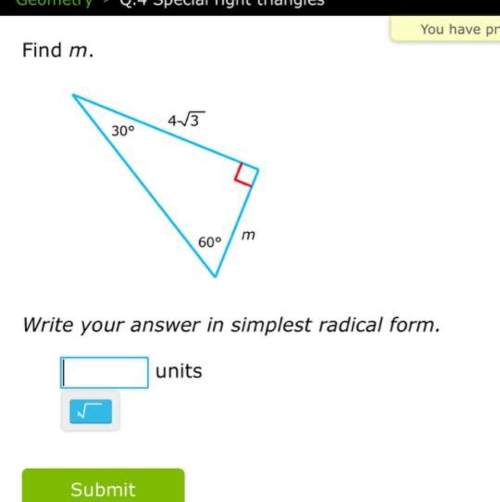 Ineed with special right triangles i got the answer 4