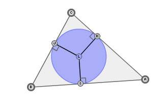 the circle in the diagram shown has center l and radii lj lk li, , .which step is included in