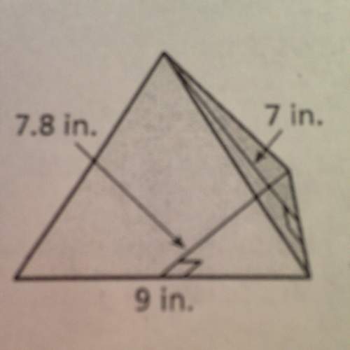 Can someone explain to me how to find the surface area of this pyramid?