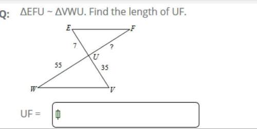 Find uf. answer choices  5 22 11 5.5