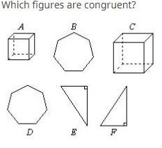 Which figures are congruent? will give brainliest answer a. b ≅d and a ≅cb. b ≅d&lt;