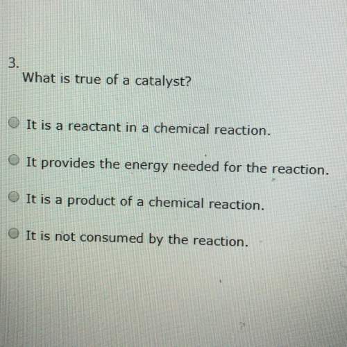 What is true of a catalyst ?