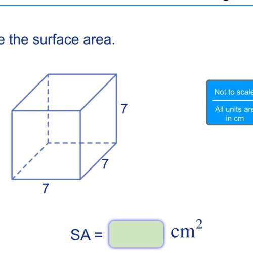 Whats the area surface of a rectangular prism with 7 as it’s width length and height