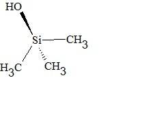 When sand is coated with a layer of trimethylhydroxysilane, (ch3)3sioh, it repels water and can no l