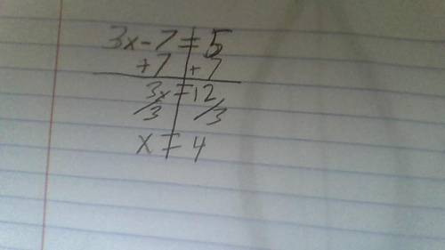 Find a description this equation represents. Of the numbers 1, 2, 3, 4, and 5, which are solutions t