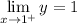 \displaystyle \lim_{x\to 1^+}y=1