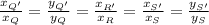 \frac{x_{Q'}}{x_Q} = \frac{y_{Q'}}{y_Q} = \frac{x_{R'}}{x_R} = \frac{x_{S'}}{x_S} = \frac{y_{S'}}{y_S}