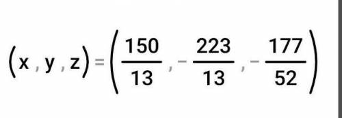 2x-y+8z=133x+4y+52=185x-2y-72=20​