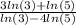 \frac{3ln(3)+ln(5)}{ln(3)-4ln(5)}