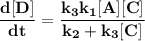 \mathbf{\dfrac{d[D]}{dt}= \dfrac{k_3k_1[A][C]}{k_2+k_3[C]}}