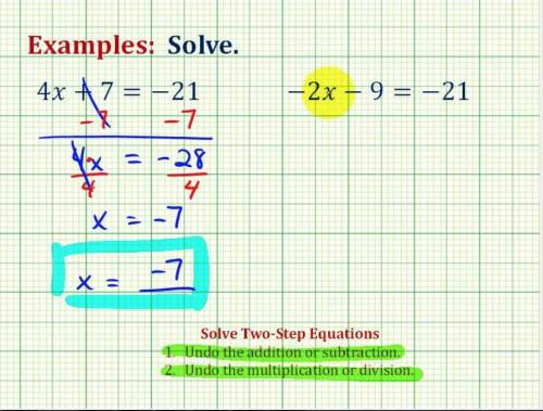 How do you do two step equations plz do examples