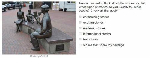 Take a moment to think about the stories you tell. What types of stories do you usually tell other p