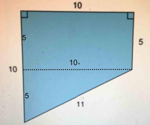 10) What is the area of the figure below? Round your answer to the nearest tenth (1 place

value) if