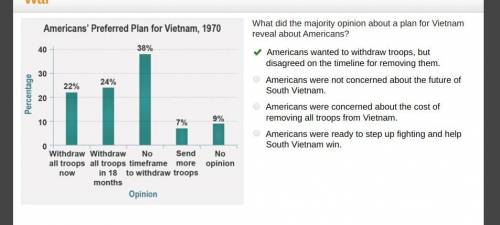 What did the majority opinion about a plan for Vietnam reveal about Americans? Americans wanted to w