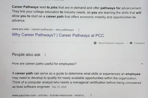 How can a career pathway help you acquire jobs while working toward a career goal