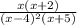 \frac{x(x+2)}{(x-4)^{2}(x+5) }