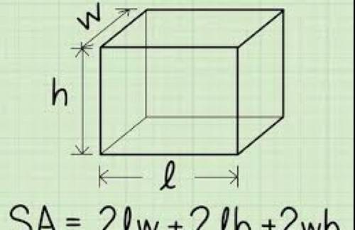 The surface area of a rectangular prism